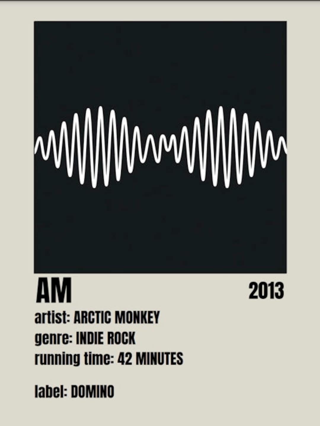 Digital Download Arctic Monkeys Poster Arctic Monkeys Poster ...