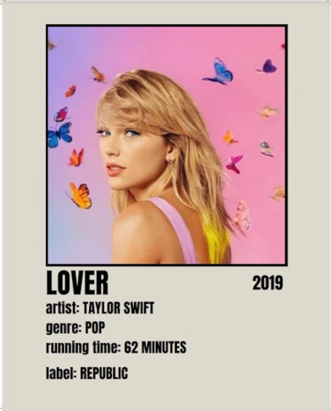 Digital Download Taylor Swift Poster, Taylor Swift Poster, Lover