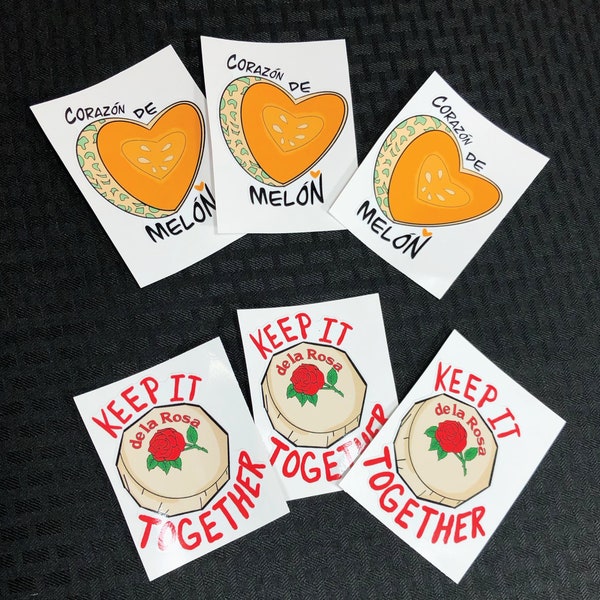 Keep It Together or Corazón de Melón Sticker, Scratch & Waterproof