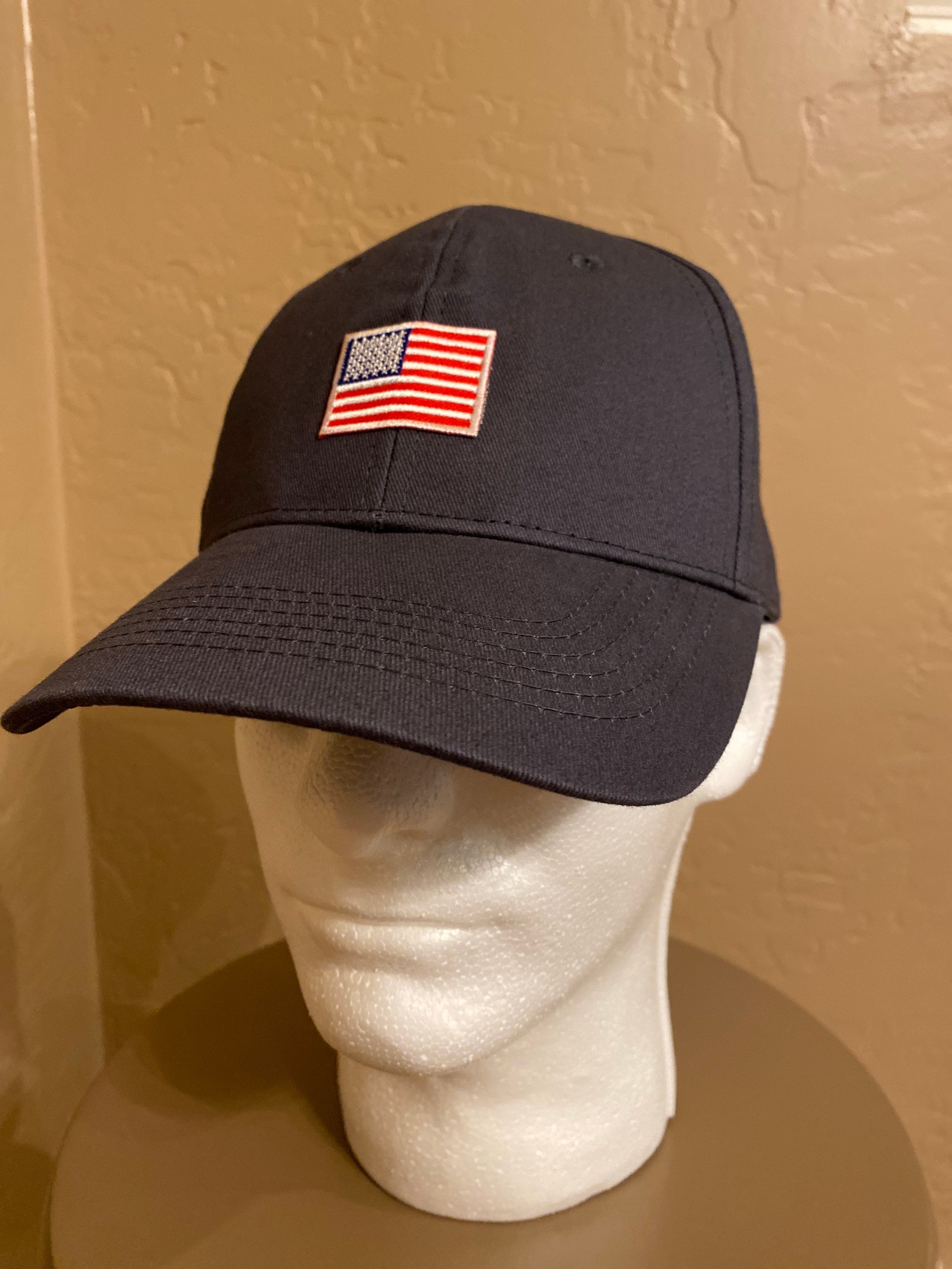 American Flag Baseball Hat Blue/Gray | Etsy