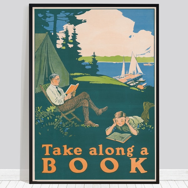 Reading Poster - Etsy