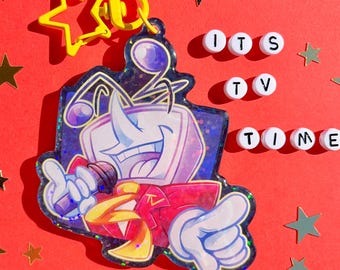 Tenna | Deltarune Holographic Keychain