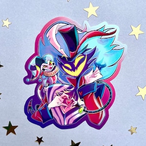 Helluva Boss Glossy Stickers Fizz & Ozzie