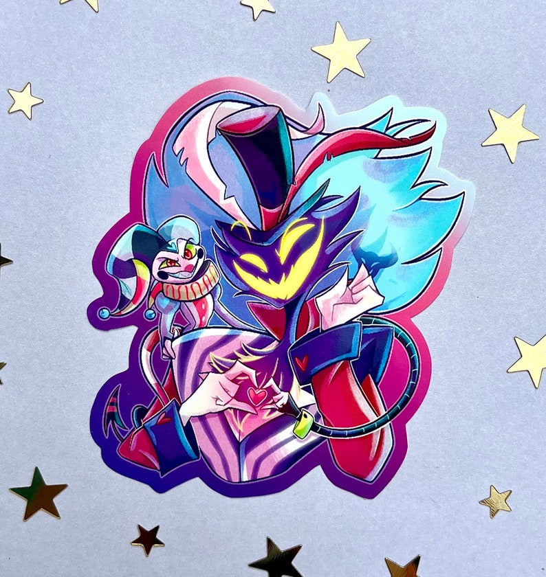 Helluva Boss Glossy Stickers Fizz & Ozzie