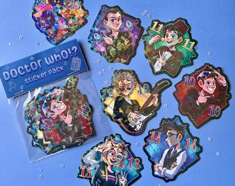 Doctor Who Holographic Stickers
