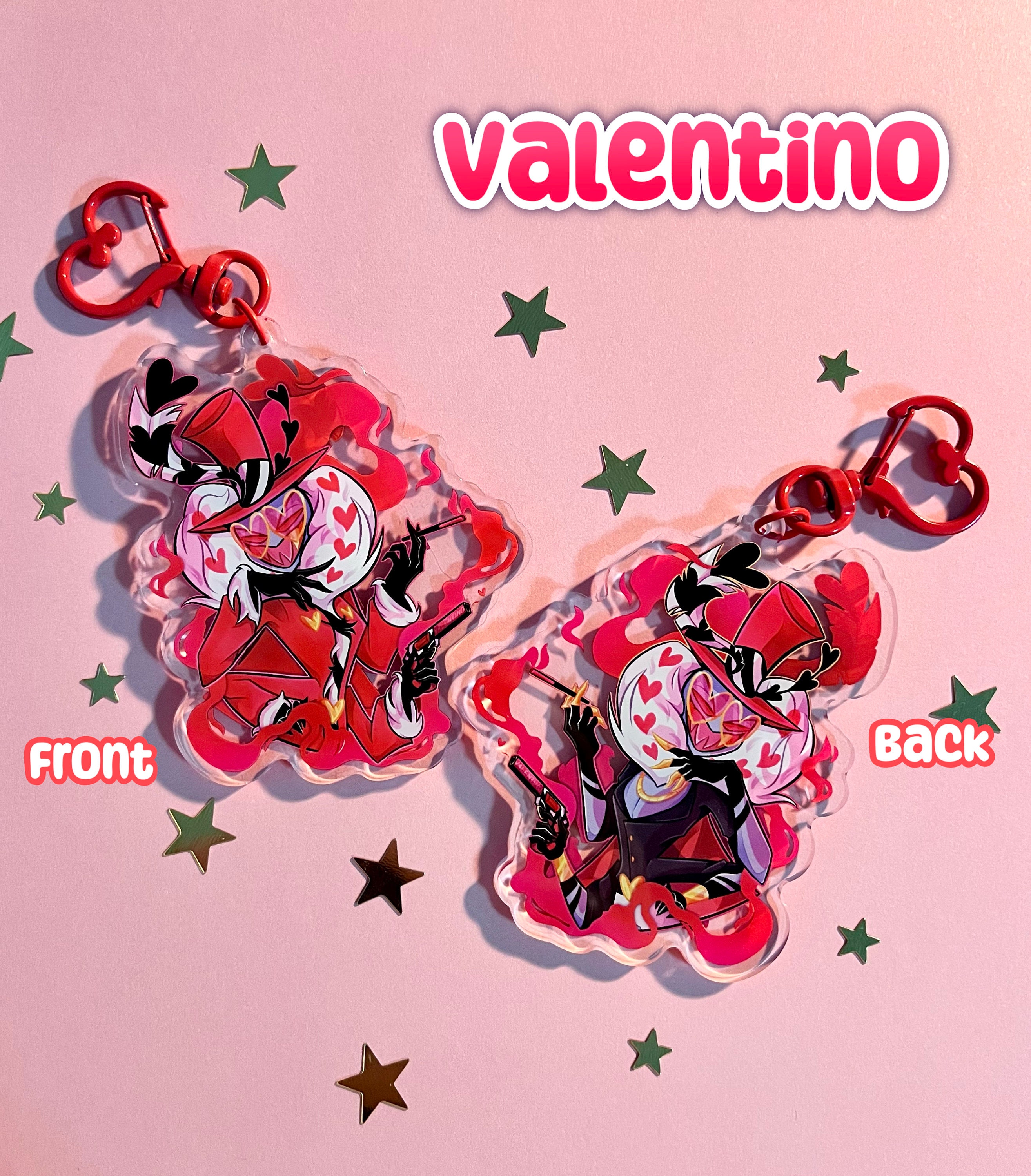 The Vees Hazbin Hotel Keychains - Etsy