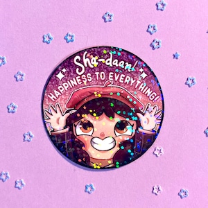 Little Misfortune Holographischer Sticker