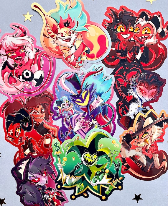 Helluva Boss Glossy Stickers