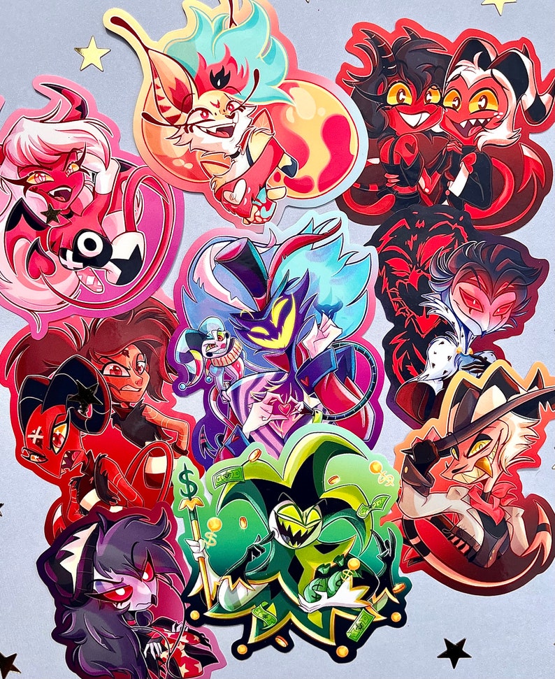 Helluva Boss Glossy Stickers All 9 !!
