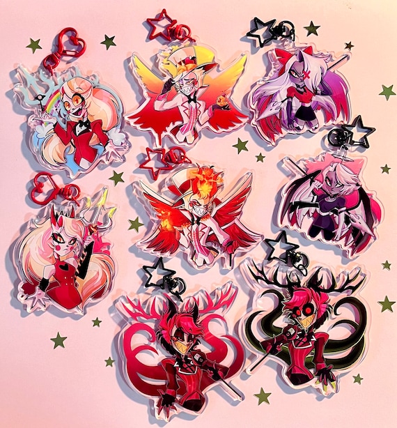Hazbin Hotel PACK 1 Keychains - Etsy