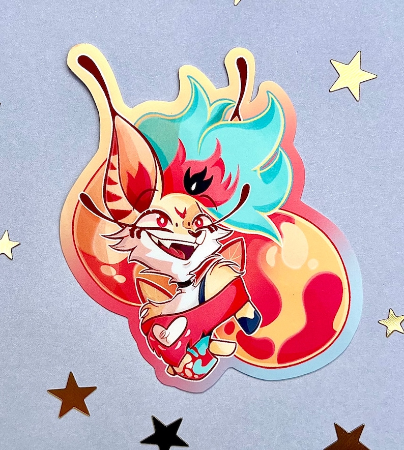 Helluva Boss Glossy Stickers Beelzebub