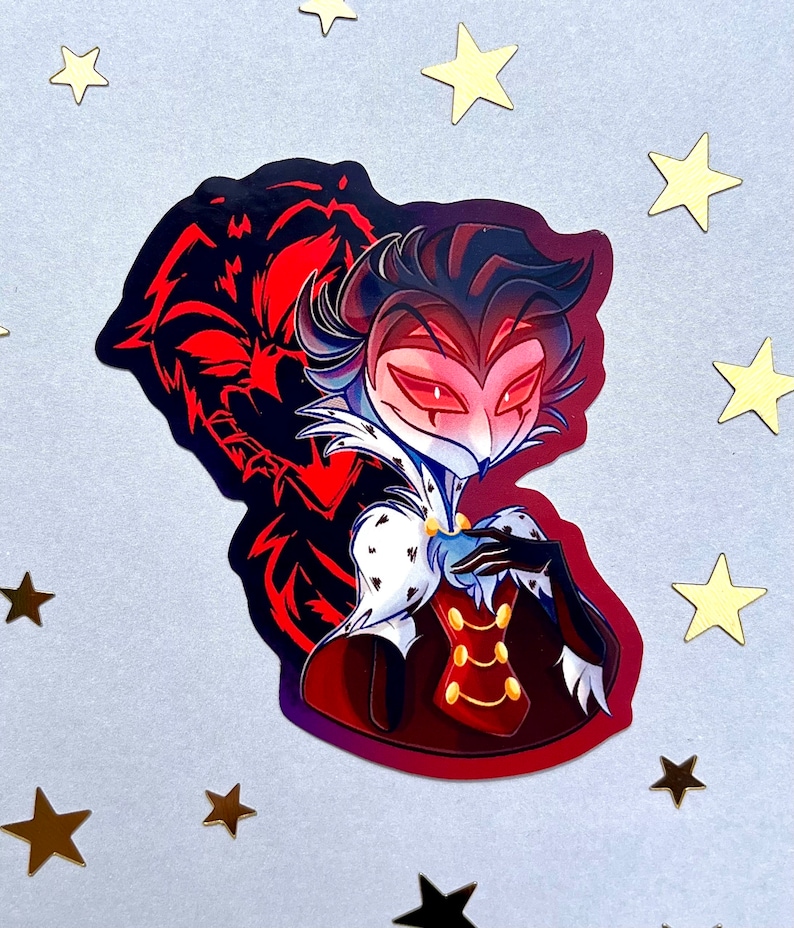 Helluva Boss Glossy Stickers Stolas