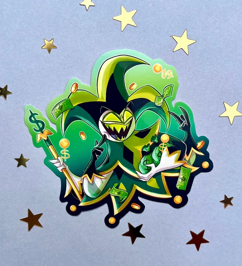 Helluva Boss Glossy Stickers Mammon