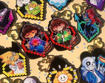 RETIRING Undeground Monsters Wooden Keychains