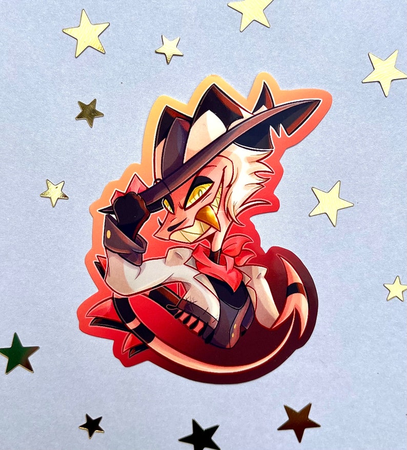 Helluva Boss Glossy Stickers Striker