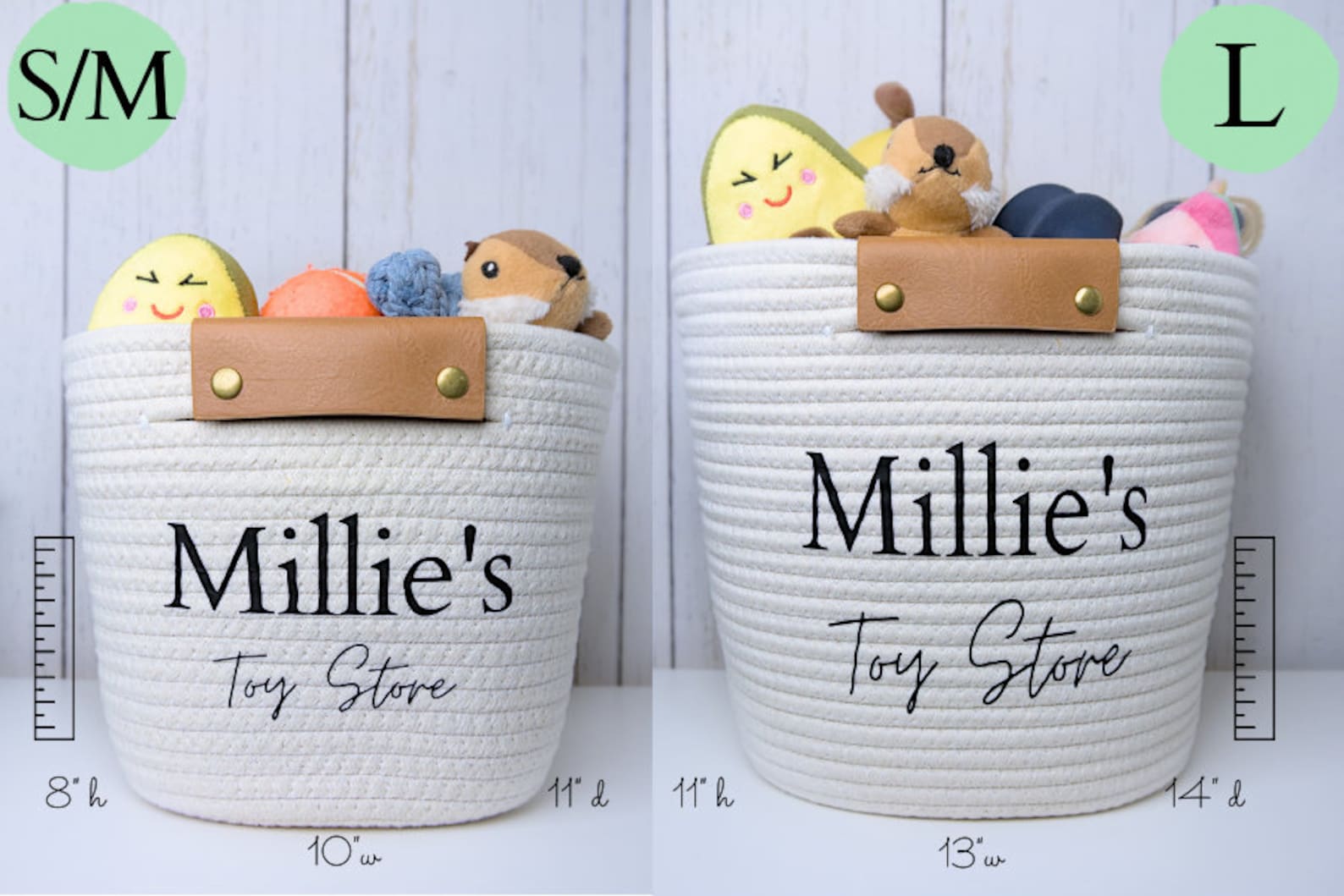Large Personalized Dog Toy Basket Funny Cotton Coiled Rope Etsy
