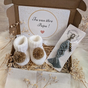 Coffret futur papa. Annonce grossesse. Boîte à papa. Cadeau papa