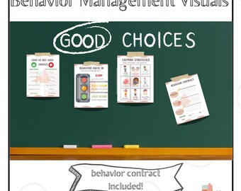 Klassenzimmer Behavior ManagementVisuals | Autismus Unterstützung (PDF)
