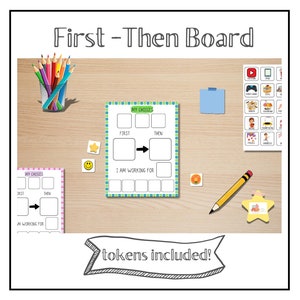 Autism Visual Schedule First-Then Board | ABA Tool (PDF)