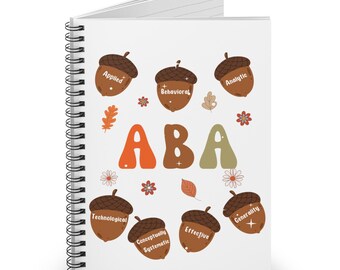 Therapeut Wertschätzung Notizbuch | ABA Therapie Geschenk | Spiralblock | Therapeut Tagebuch | RBT Geschenk | BCBA Geschenk | Datensammlung |