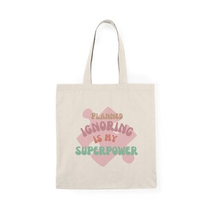 Borsa tote - Regalo di apprezzamento per il terapeuta, borsa in tela naturale per RBT, regalo per terapeuta ABA, borsa tote per terapeuti dell'autismo, ABA