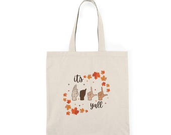 Einkaufstasche | Therapeut Wertschätzung Geschenk | Natürliche Canvas Handtasche für RBT | Geschenk für ABA Therapeut | BCBA Geschenk | Herbst Tote | Herbstmode |