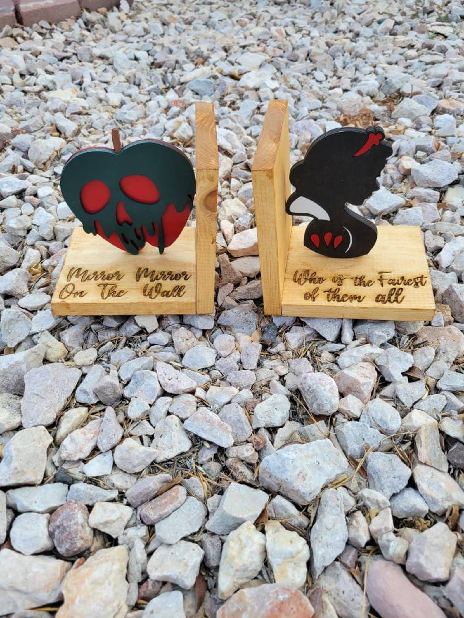 Disney poison apple bookend Disney decordisney snow white Etsy