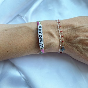Toggle bracelet on liberty cord with initial