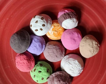 Mini Faux Ice Cream Scoops: Art Project Supplies