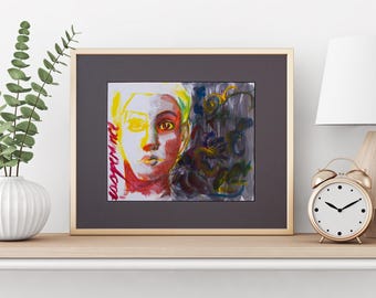 Hope - Acrylic on Bristol - Color Experiment - MATTED