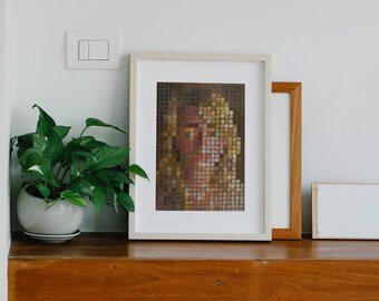 8-bit Style Color Study in Oil - UNFRAMED