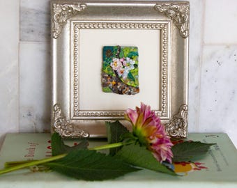 Apple Blossoms - Original Collage