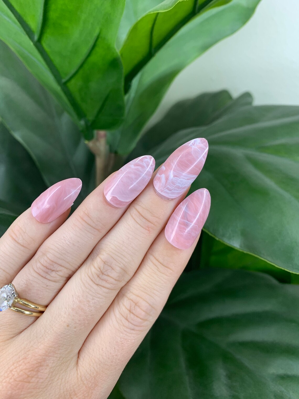 1 pack of 24 press on nails & glue/ Nails/ press on nails/ Etsy