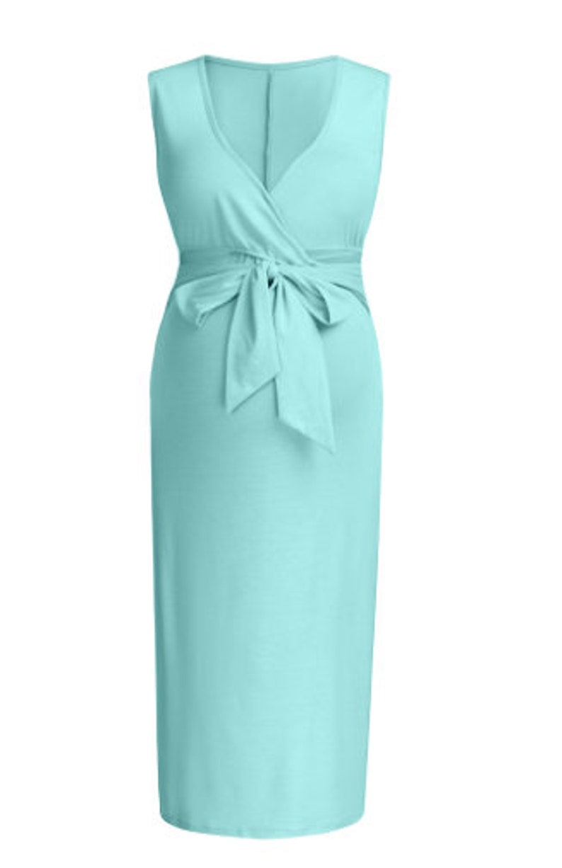 Belted Bodycon Dress Pregnancy Dresses Pregnant Women Etsy
