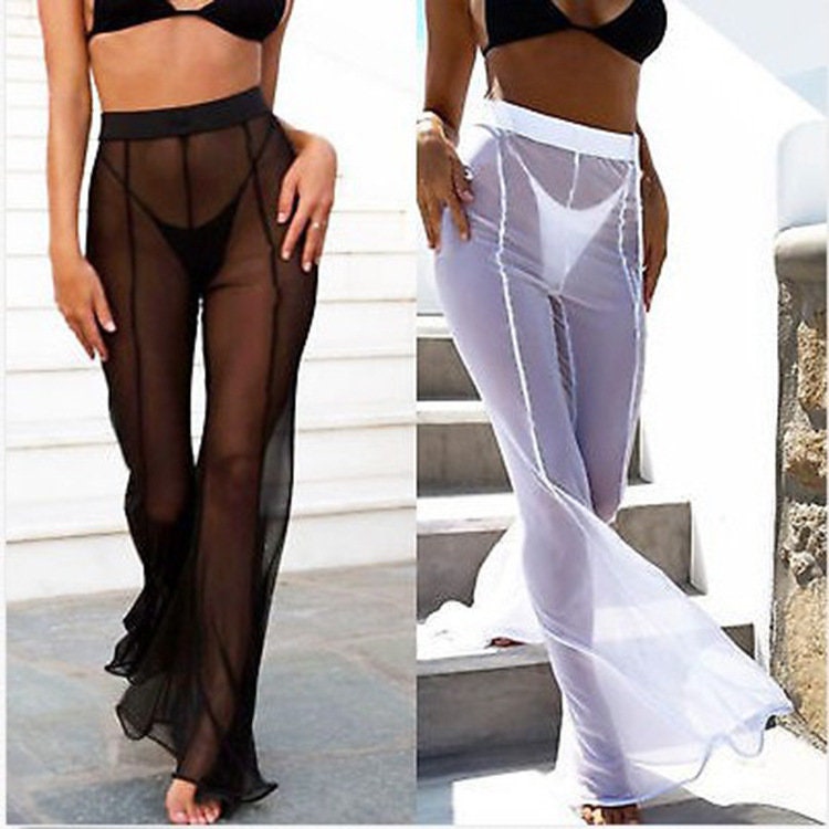 Sheer Black Pants - Etsy Singapore