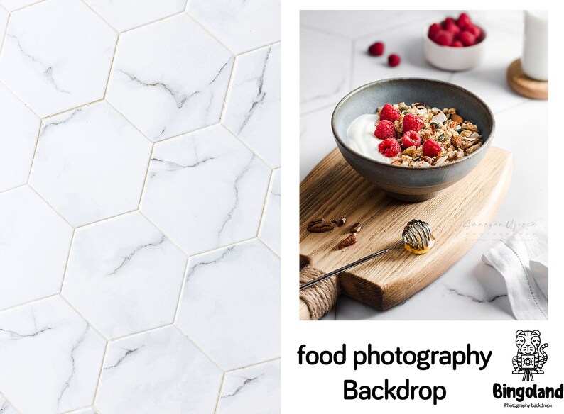 Marble Hexagon Photography Backdrop | Flay Lay Backdrop| Food ...