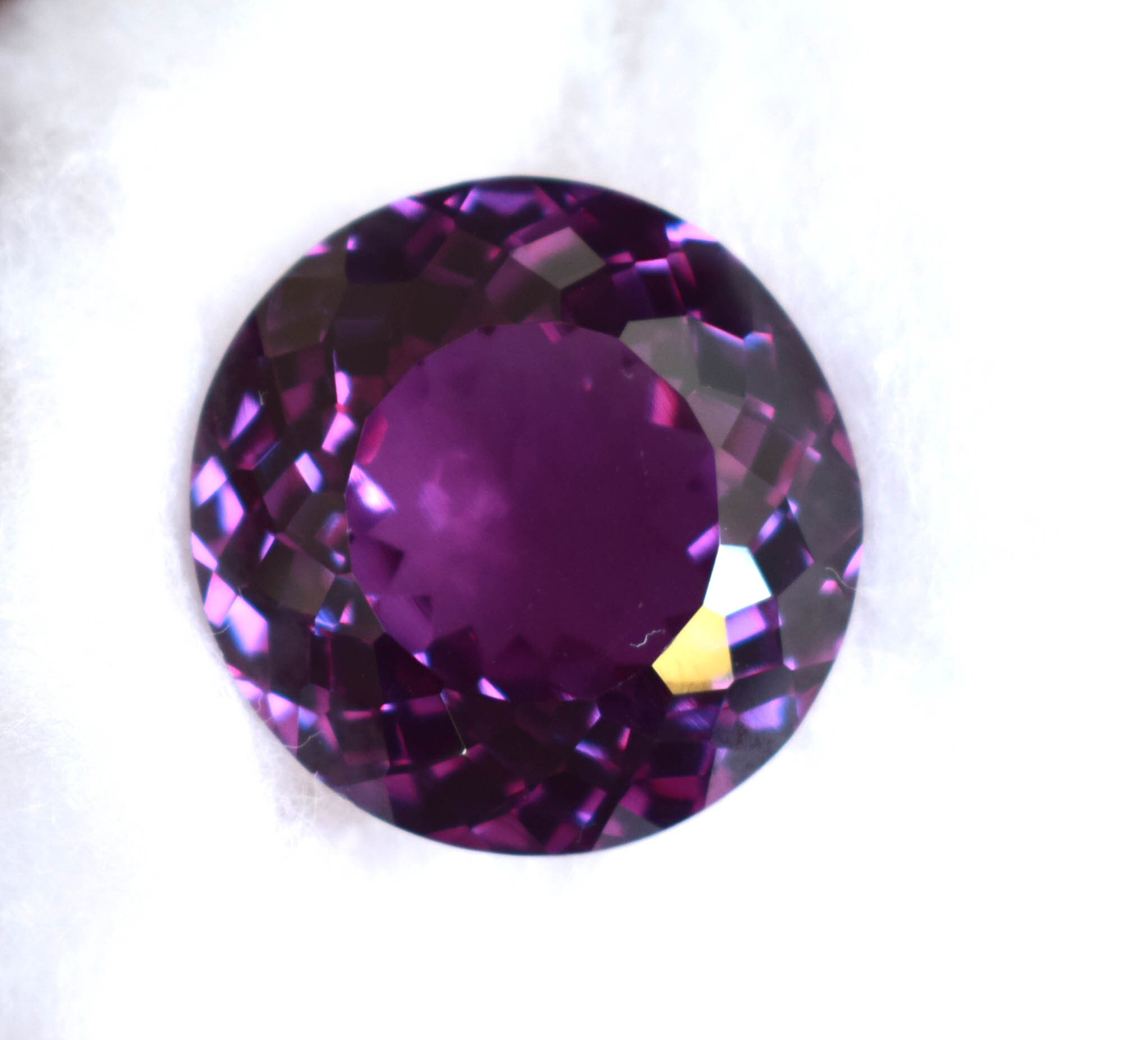 Natural Loose Gemstone Alexandrite 46.85 Ct Round Shape - Etsy