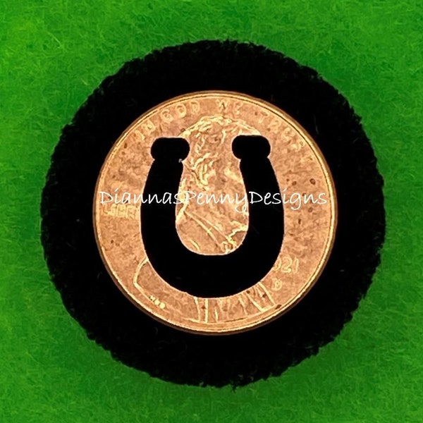 CHARITY lucky penny cut out HORSESHOE penny cutout penny charm keyring charm pocket charm good luck penny keepsake gift Crafted With Love