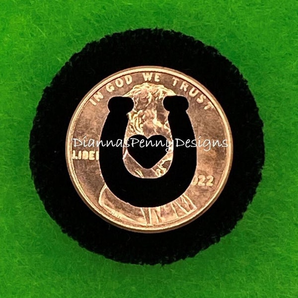 CHARITY lucky penny cut out HORSESHOE penny cutout charm keyring charm pocket charm heart penny cut out keepsake gift Crafted With Love