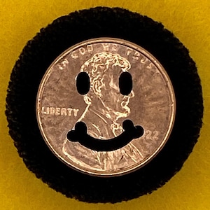 Lucky Penny Cut Out SMILE FACE Design, Crafted With Love For Charity