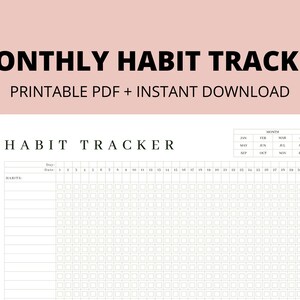 Habit Tracker - Professional Monthly- The Modern Girl