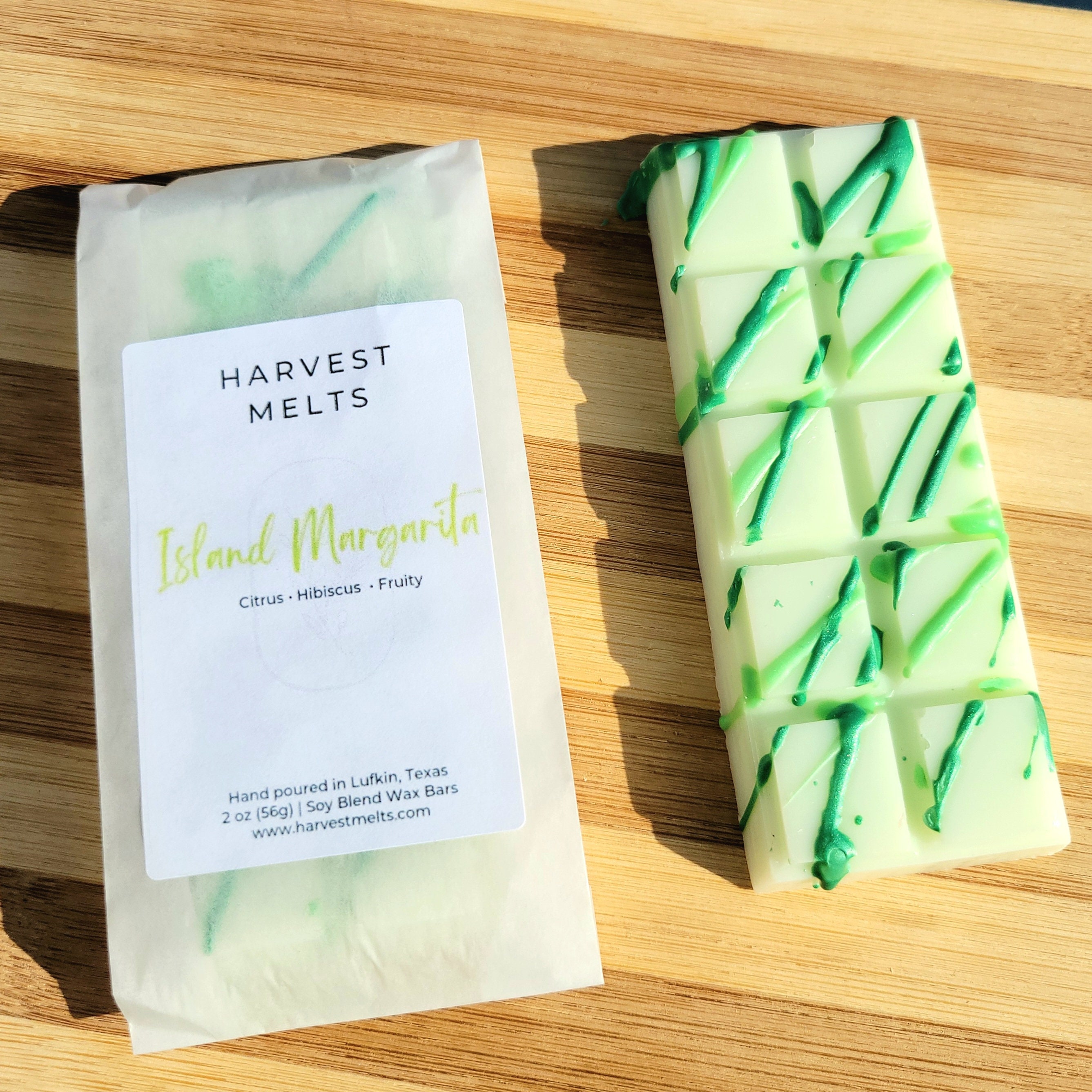 Island Margarita Wax Melt Snap Bars | Eco Friendly | Low Waste