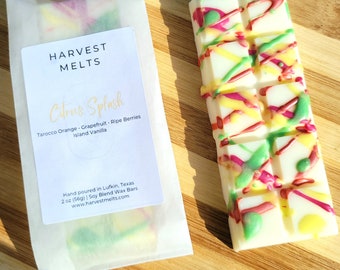 Citrus Splash Wax Melt Snap Bars | Eco Friendly | Low Waste