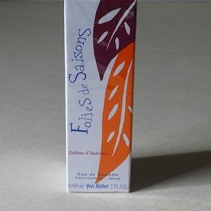 Vintage from the 1990s -Folies de Saisons “Delivers d Automne” by. Yves Rocher Eau de Toilette 60ml