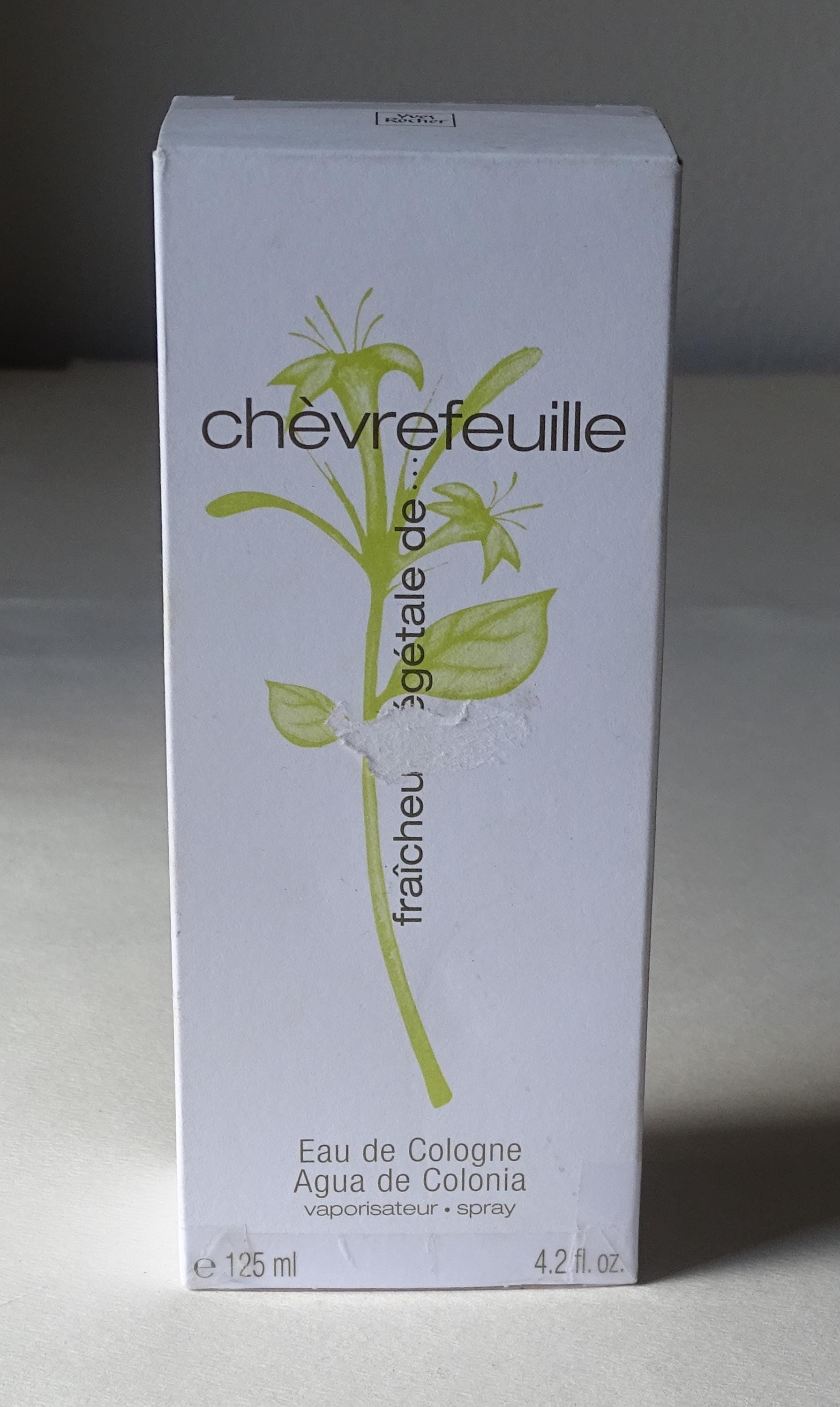 Yves Rocher fraicheur vegetale de chevrefeuille Eau de Cologne 125 ml