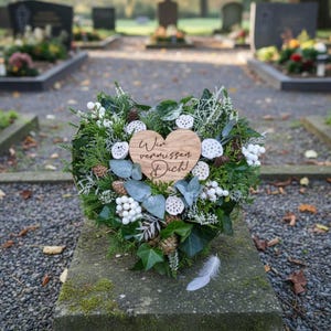 Grabschmuck pflanzschale herz