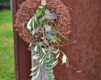 Frühlingskranz Haustür / Weinrankenkranz mit natürlicher Deko / Türkranz Frühling / Naturkranz  / Wandkranz / Kranz Frühling / Deko Tür