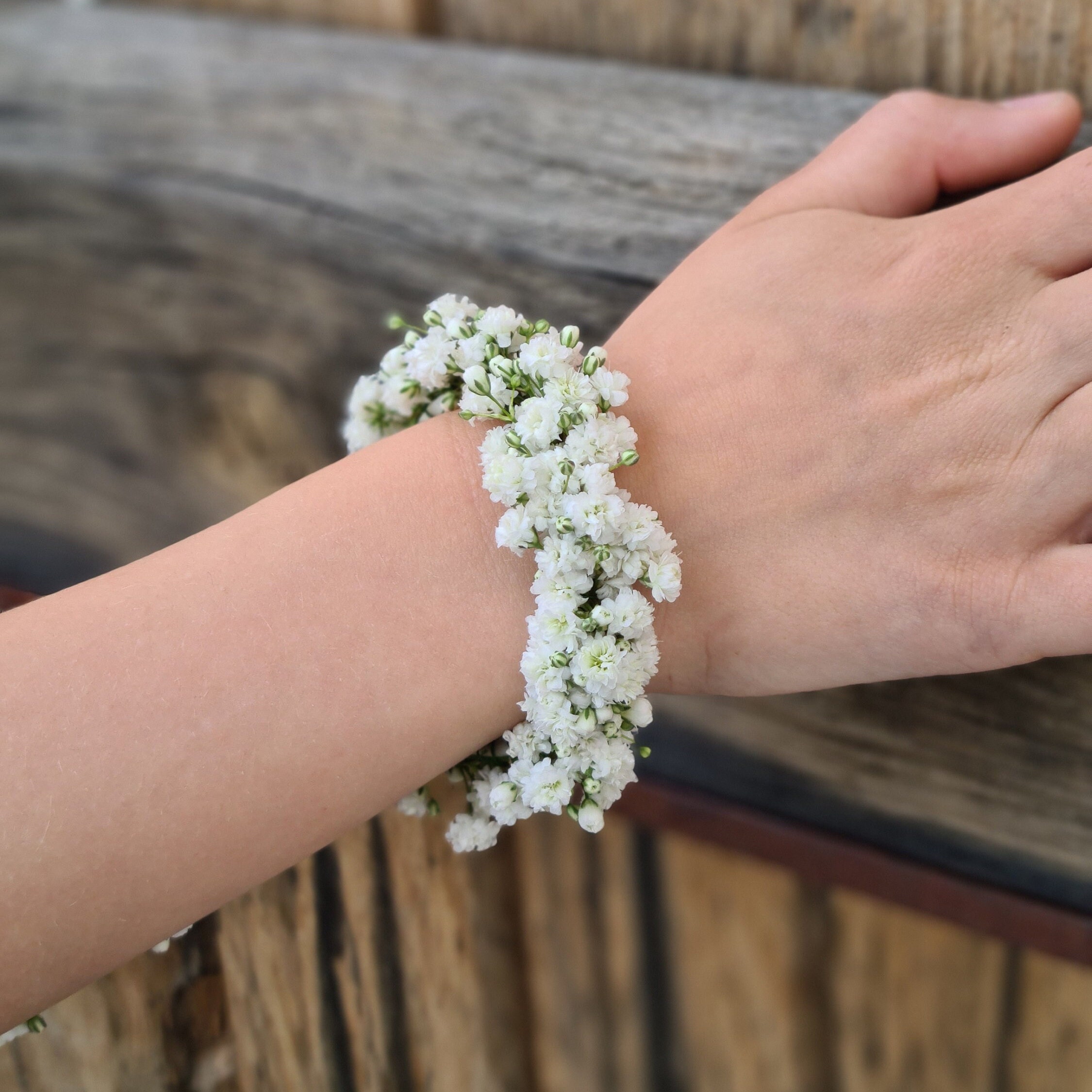 Small Fresh Petal Apple Flower Clay Flower Bracelet - Shop mindimade  Bracelets - Pinkoi