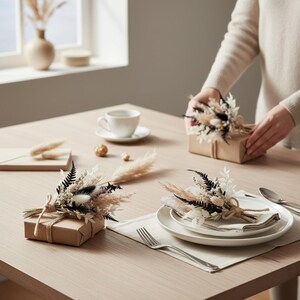 Trockenblumenstrauß, Geschenkstrauß, Geschenkverpackung, kleiner Trockenblumenstrauß, Gastgeschenk Strauß, Kleinigkeit Gastgeschenk, Hochzeit Gastgeschenk, Ministräußchen Trockenblume, Blume für Torte, Sträußchen Hochzeitstorte
