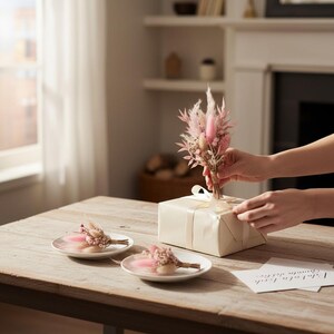 Trockenblumenstrauß, Geschenkstrauß, Geschenkverpackung, kleiner Trockenblumenstrauß, Gastgeschenk Strauß, Kleinigkeit Gastgeschenk, Hochzeit Gastgeschenk, Ministräußchen Trockenblume, Blume für Torte, Sträußchen Hochzeitstorte